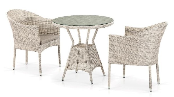 Комплект плетеной мебели AFINA из иск. ротанга T705ANT/Y350-W85 Latte 2Pcs купить в Аксае