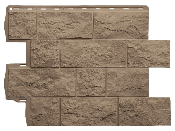 Фасадная панель Альта-Профиль Туф ЭКО Бежевый купить в Аксае