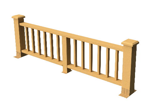 Ограждения декоративное ДПК GRINDERDECO Троя песчаник купить в Аксае