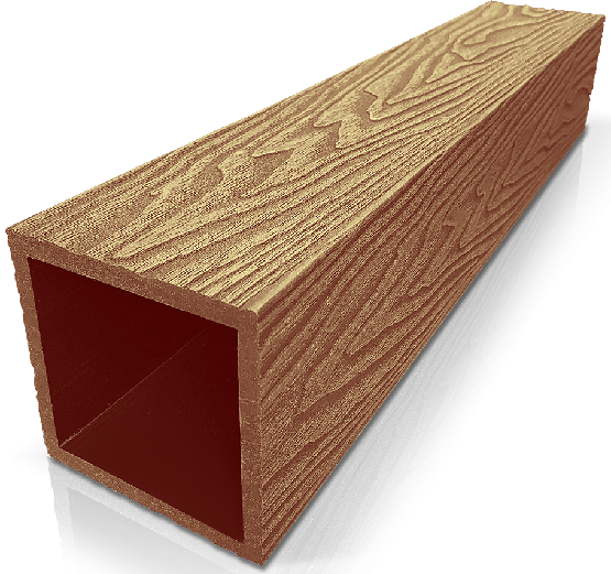 Столб ДПК 3D GardenParkett фактура дерева Бук купить в Аксае