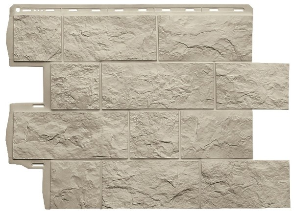 Фасадная панель Альта-Профиль Туф ЭКО Кремовый купить в Аксае