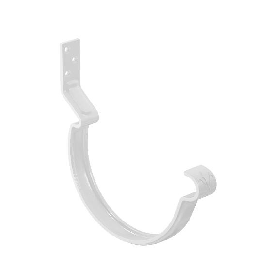 Водосток Aquasistem, система 125x90 - Крюк крепления желоба короткий RR 20 Белый купить в Аксае