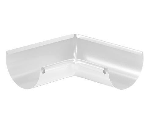 Водосток Aquasistem, система 125x90 - Угол желоба, внутренний 90° RR 20 Белый купить в Аксае