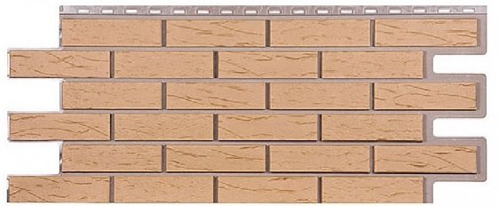 Фасадная панель T-Сайдинг-Кирпич Саман Бежевый купить в Аксае