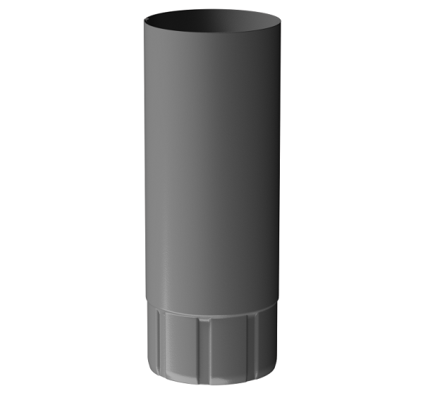 Труба водосточная 1 м D90 Döcke STAL PREMIUM Графит, (RAL 7024) купить в Аксае