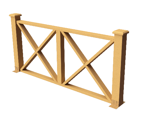 Ограждения декоративное ДПК GRINDERDECO Тауэр песчаник купить в Аксае