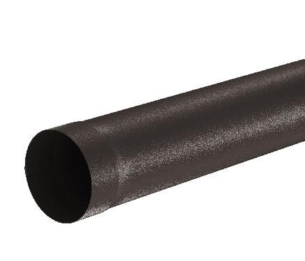 Водосток Aquasistem, Система 125x90 - Труба водосточная 1.00м RR 32 Тёмно-коричневый matt купить в Аксае