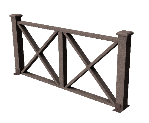 Ограждения декоративное ДПК GRINDERDECO Тауэр венге купить в Аксае