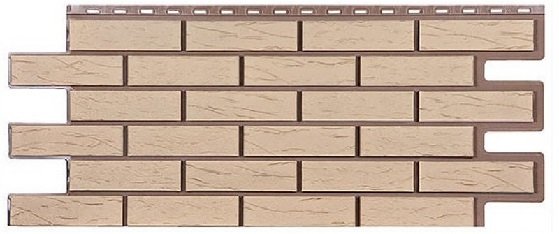 Фасадная панель T-Сайдинг-Кирпич Саман Пустынный купить в Аксае