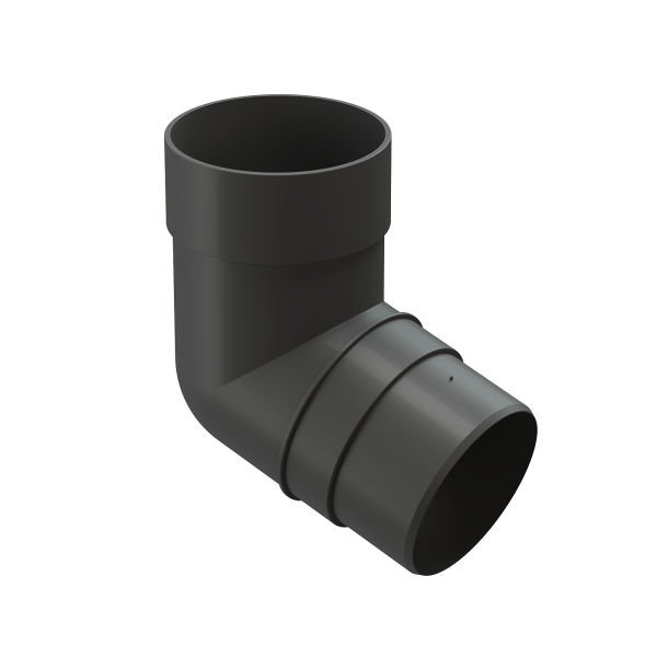 Колено 72˚ для водосточной трубы Docke Premium Графит купить в Аксае