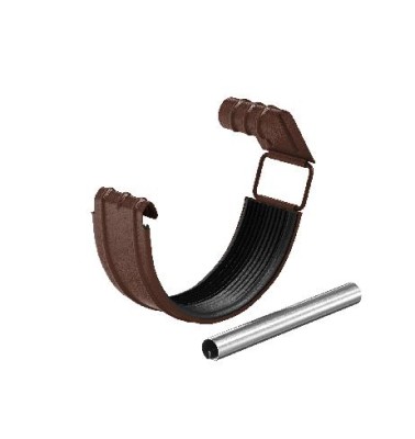 Водосток Aquasistem, Система 150/100 - Соединитель желоба с резиновым уплотнителем RAL 8017 Коричневый matt