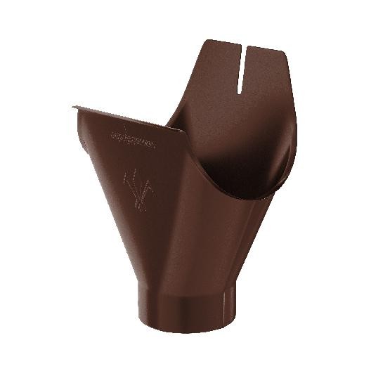 Водосток Aquasistem, система 125x90 - Воронка желоба RAL 8017 Коричневый купить в Аксае