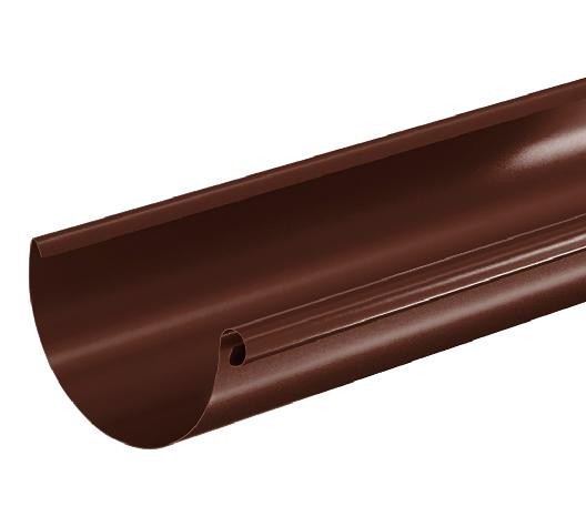 Водосток Aquasistem, система 125x90 - Водосточный желоб 3.00м RAL 8017 Коричневый купить в Аксае
