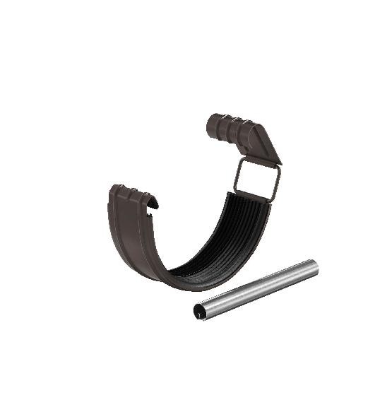 Водосток Aquasistem, система 150/100 - Соединитель желоба с резиновым уплотнителем RR 32 Тёмно Коричневый купить в Аксае