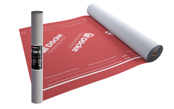 Супердиффузионная мембрана Docke, АT 130 EL трёхслойная, (универсальная с клеевой полосой) купить в Аксае