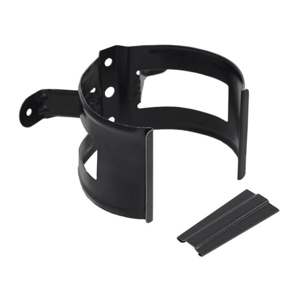 Водосток Grand Line 125x90 – Хомут трубы (на дерево) RAL 9005 купить в Аксае