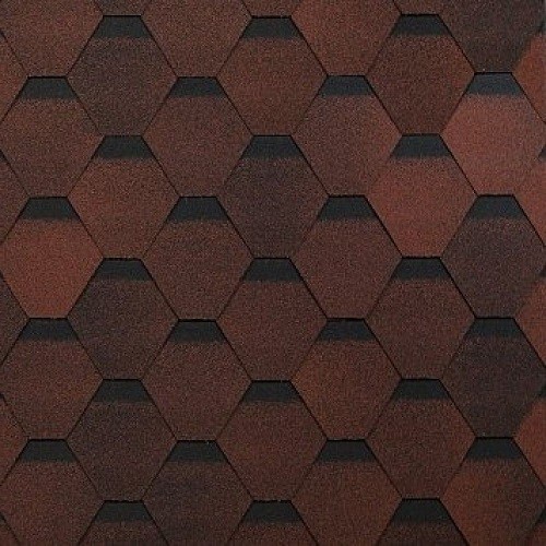 Гибкая черепица Shinglas, коллекция Оптима – Красный купить в Аксае