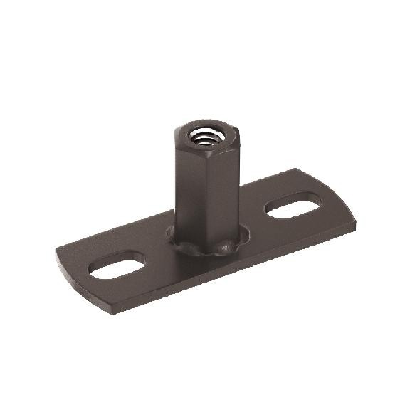 Водосток Aquasistem, система 125x90 - Держатель для хомута под метиз RR 32 Тёмно-Коричневый купить в Аксае