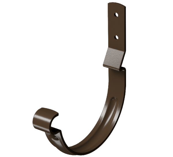 Карнизный крюк короткий (гнутый) D125 Döcke STAL PREMIUM Каштан, (RAL 8017) купить в Аксае