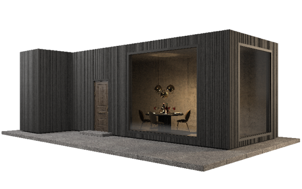 Фасадная панель GRINDERDECO, ДПК,двухсторонняя Серый базальт купить в Аксае