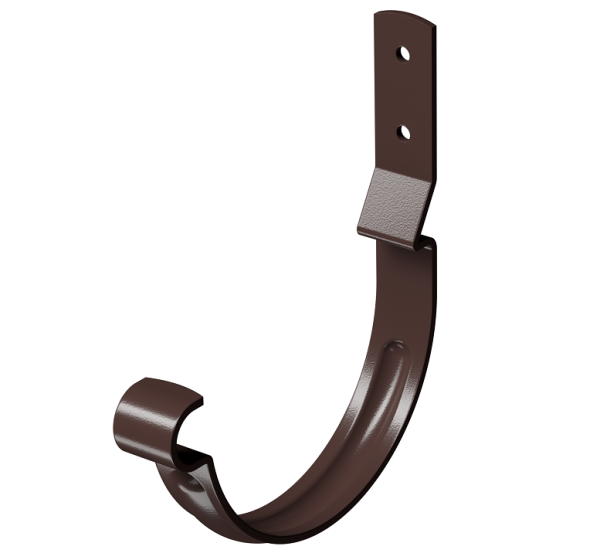 Карнизный крюк короткий (гнутый) D125 Döcke STAL PREMIUM Шоколад, (RAL 8019) купить в Аксае