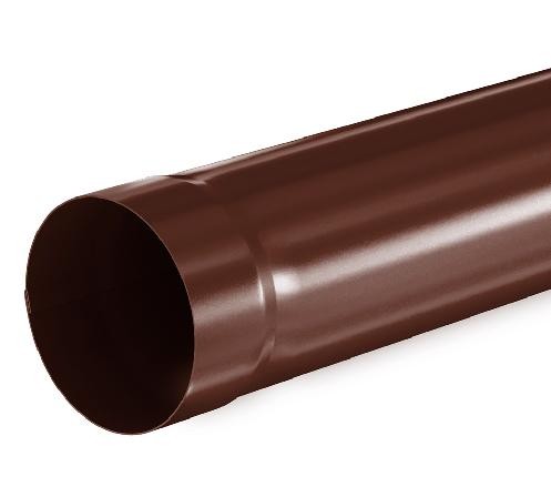 Водосток Aquasistem, система 125x90 - Труба водосточная 3.00м RAL 8017 Коричневый купить в Аксае