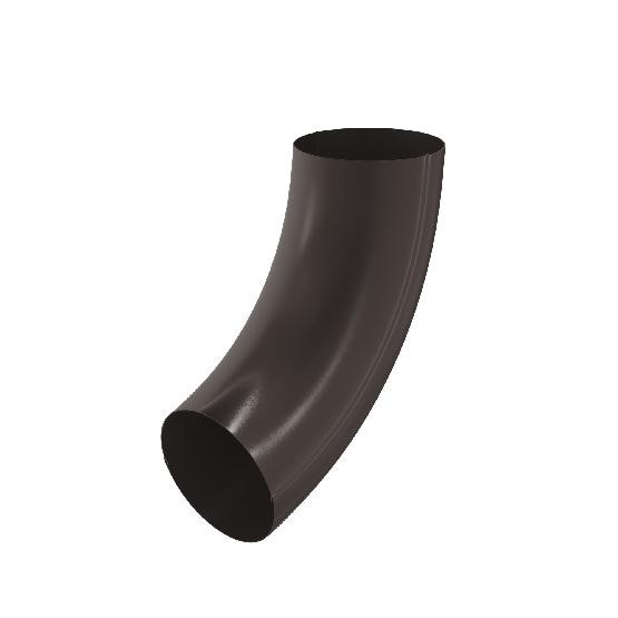 Водосток Aquasistem, система 125x90 - Колено трубы RR 32 Тёмно-Коричневый купить в Аксае