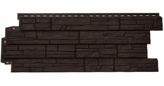 Фасадная панель Grand Line Сланец Шоколадный (коричневый) купить в Аксае