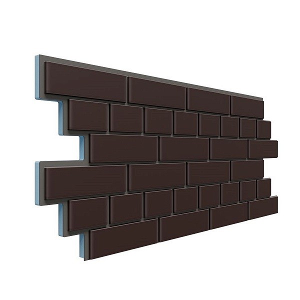 Фасадная термопанель Доломит кирпич 20мм Коричневый купить в Аксае