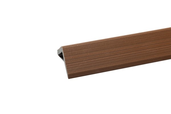 Уголок торцевой Ecodecking Скай коэкструзия 45х45х3000 Тик купить в Аксае