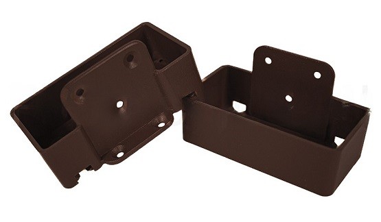 Крепление перил прямое из алюминия GardenParkett Венге купить в Аксае