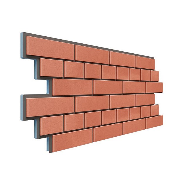 Фасадная термопанель Доломит кирпич 20мм Красный купить в Аксае