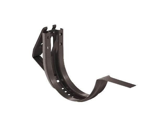 Водосток Aquasistem, система 125x90 - Крюк крепления желоба короткий регулируемый RR 32 Тёмно-Коричневый купить в Аксае