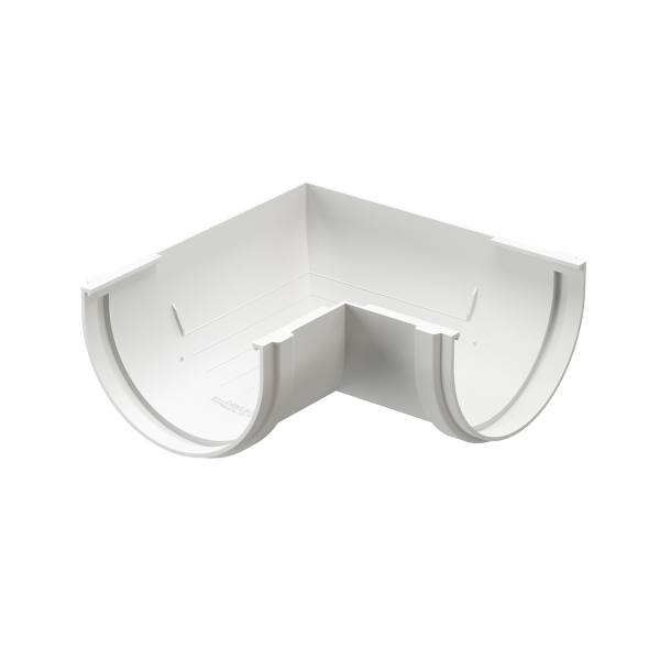 Угол желоба 90˚ Docke Premium ПВХ - Пломбир купить в Аксае