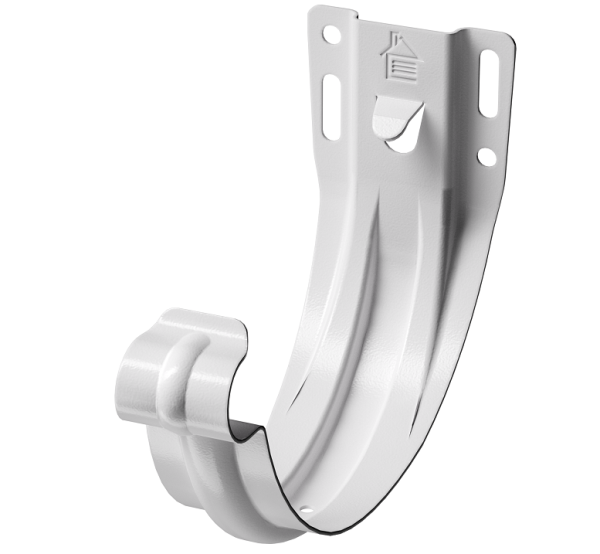 Карнизный кронштейн (штампованный) D125Döcke STAL PREMIUM Пломбир, (RAL 9010) купить в Аксае