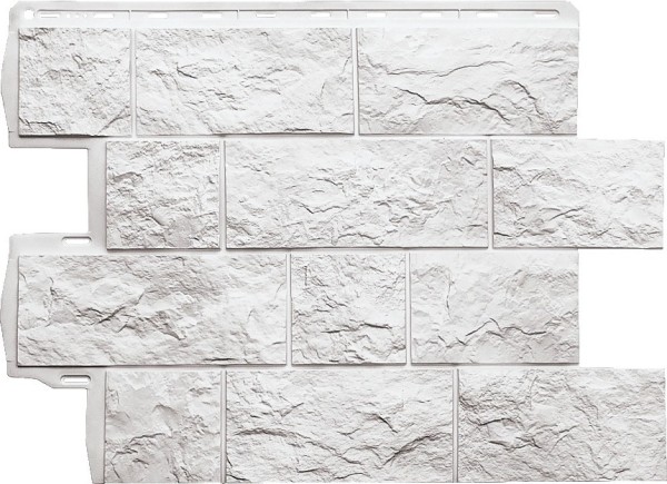 Фасадная панель Альта-Профиль Туф ЭКО Белый купить в Аксае