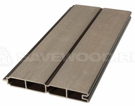 Заборный профиль из ДПК Savewood SW Agger матовый тёмно-коричневы купить в Аксае