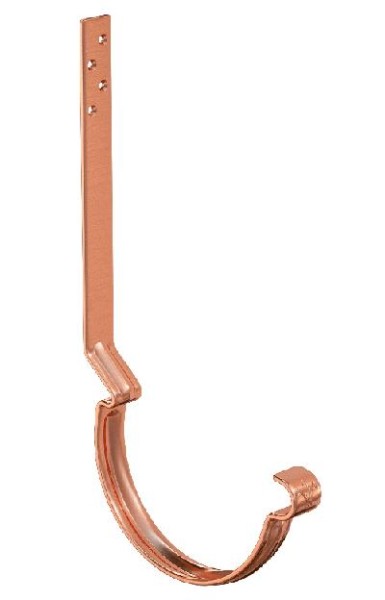 Водосток Aquasistem, система 150/100 - Крюк крепления желоба удлиненный (усиленный) медный купить в Аксае